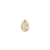 Rainbow opal from Coober Pedy Australia set in Pastel pink gold with threadless pin for flatback labret posts 