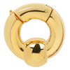 Body mod inspired captive ball ring or CBR large gauge clicker ear weights for stretched lobes