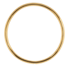 sleek minimal large hoops for gauged ears