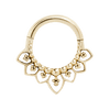 Maya Jewelry Ind_14g38i_YG Septums Yellow Gold Professional Body Jewlery