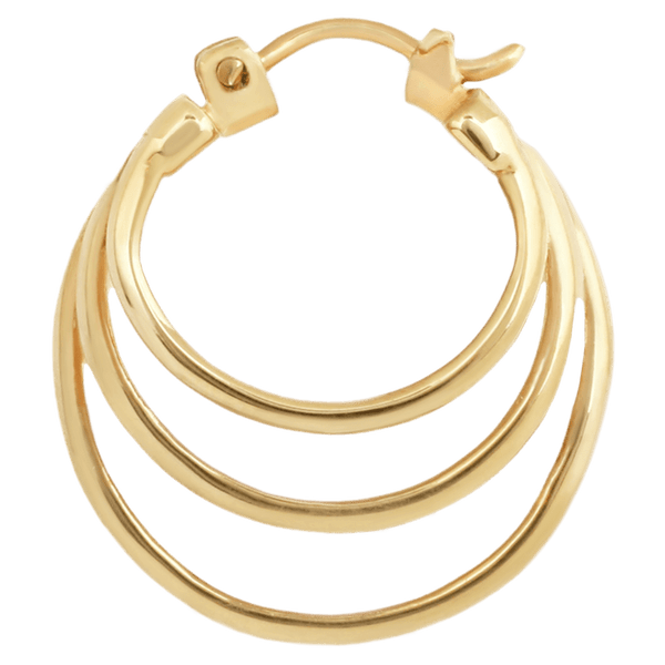Maya Jewelry Mini_YG Earrings Yellow Gold Professional Body Jewlery