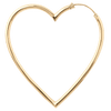 Heart shaped hoop earrings as seen in The Substance